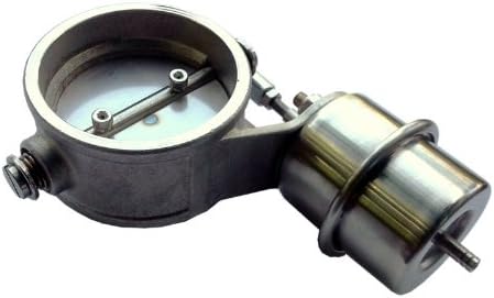 Weldable Stainless Steel Exhaust Control Valve Set Vacuum Actuator 2 1/2" 63mm Pipe Close Condition