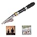 Mednkoku Telescopic Fishing Rod Carbon Fiber Mini Portable Retractable Lightweight Spinning Pole 2.1m for Sea Carp Fishing Fishing Rod