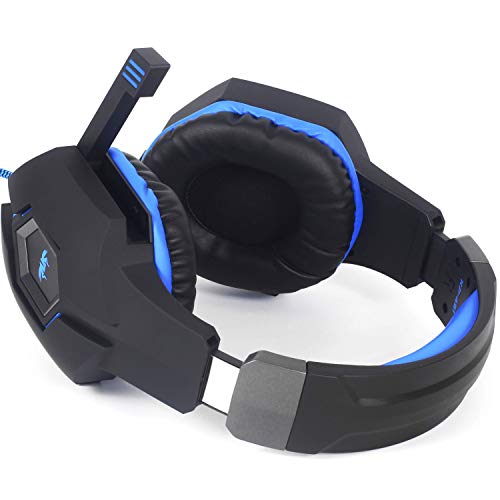 Headset Fone de Ouvido Gamer para Celular PS4 PS5 Xbox PC Gamer, P2 Único com Controle de Volume Mic