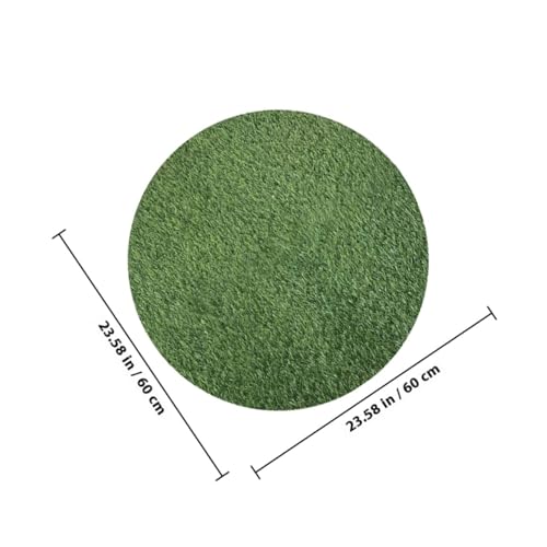 Napperon rond en gazon synthétique extérieur réutilisable 60cm - 3
