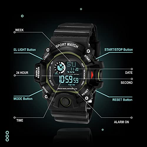 Image of ASGARD Multi Functional Sports Digital Multicolor Dial Men's Watch
