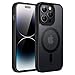 JETech Magnetic Case for iPhone 14 Pro 6.1-Inch (NOT for iPhone 14 Pro Max 6.7-Inch) Compatible with MagSafe, Translucent Matte Back Slim Shockproof Phone Cover (Black)
