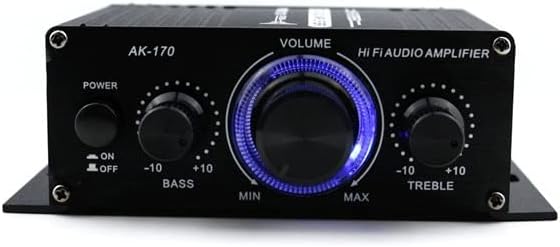 Stereo 20W-200W Bass Treble Equalizer HiFi Class D Digital Mini Music Amplifier 2*50W Audio Power Amplifier