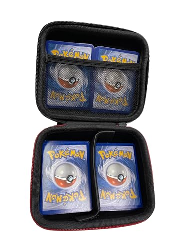 Estojo Deck Case porta cartas com zíper compatível com Pokémon Great ball