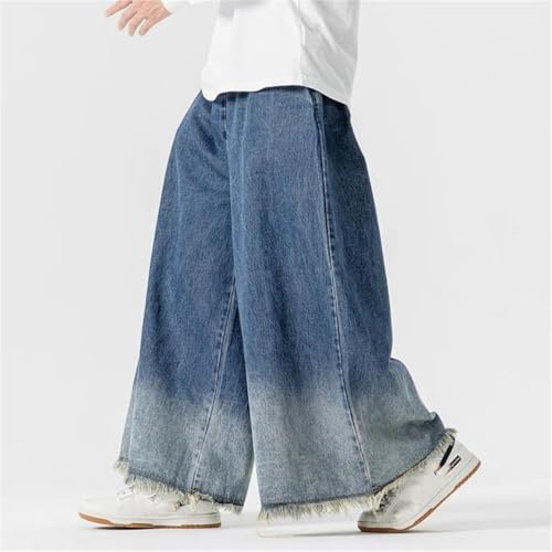Men Wide Leg Jeans Oversized Loose Jean Pants Jogger Denim Trousers2