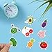 8pcs Funny Fridge Magnets, Cute Fruit and Vegetable Magnets Reusable Decorative Vegetable Food Magnets for Refrigerator Fruit Magnets Funny Magnets for Home Office School