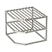 Seville Classics 2-Tier Corner Shelf Counter and Cabinet Organizer, Platinum