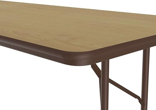 Miniatura 301 de Correll - Mesa plegable de altura ajustable y resistente, parte superior laminada de alta presión, fabricada en Estados Unidos, delantal de acero