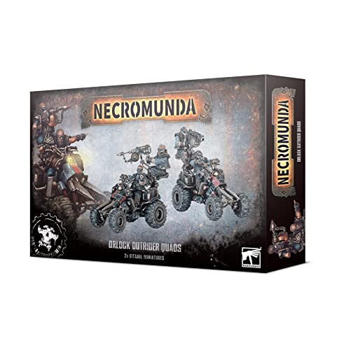 Games Workshop: Warhammer Necromunda Orlock Outrider Quads - Jogo de Miniaturas com 94 Componentes de Plástico, para Gangues Orlock, Idade MĂnima: 14 Anos