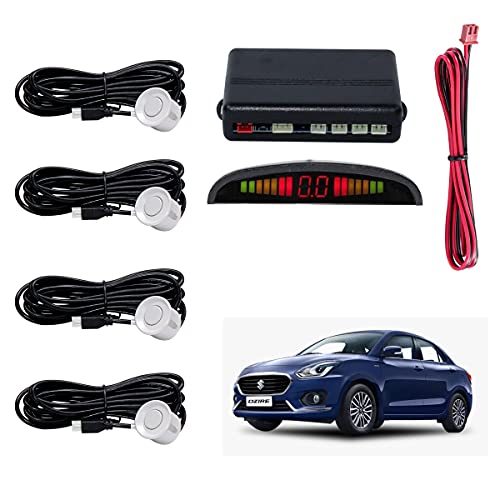 Asryd Car Reverse Parking Sensor with LED Display 4 Sensor Reverse Parking Auto Radar Detectors