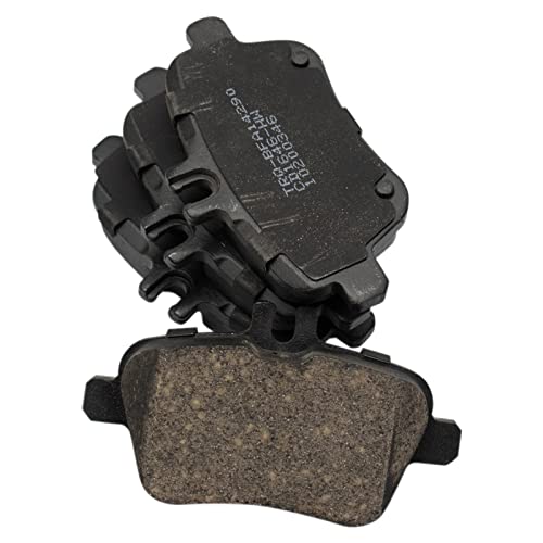 Image of TRQ Rear Brake Pad and Rotor Set Ceramic Compatible with 2014-2015 Mercedes-Benz B Electric Drive 2016-2017 B250e 2014-2019 CLA250 2015-2020 GLA250 2017-2019 Infiniti QX30
