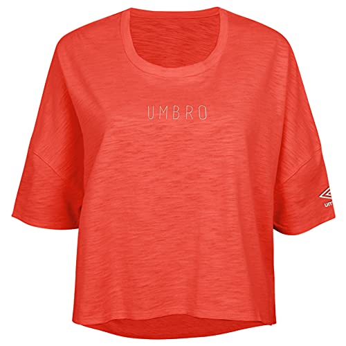 Umbro Boxy Tee Chemise Femme Mode Sportswear Coton Col Rond Ample