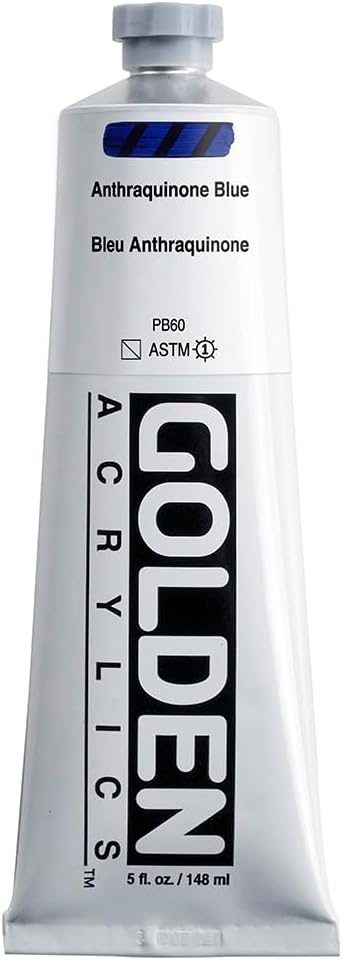Golden Heavy Body Acrylic - Anthraquinone Blue - 5 oz Jar