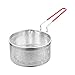 DSFSAEG Passoire à nourriture en acier inoxydable - Panier à frire profond pour casserole, mini friteuse à poisson - Avec long manche - Outil de cuisson
