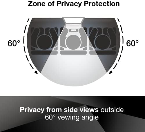 3M Privacy Filter. 13.3 inch Black Privacy Screen. Widescreen 16:9 anti-glare laptop privacy filter. Protect your data from visual hacking.