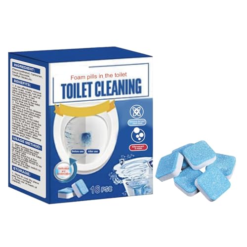 Pastillas para Limpiar Baños,Limpiador de Inodoro con Lejía,Pastillas de Limpieza de WC,Tableta...