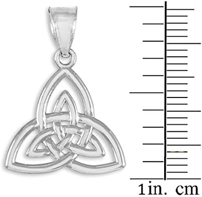 925 Sterling Silver Celtic Knot Charm Triquetra Pendant Necklace - Image 3
