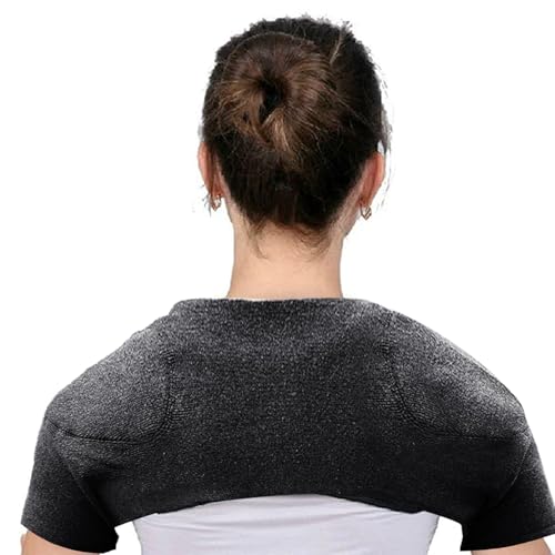 Cerioll Soporte Doble Para El Hombro, Hombreras Cálidas De Lana Para Hombro, Protector De Apoyo Cálido, Calentador De Hombros Ajustable, Para Deportes De Levantamiento De Pesas Al Aire Libre
