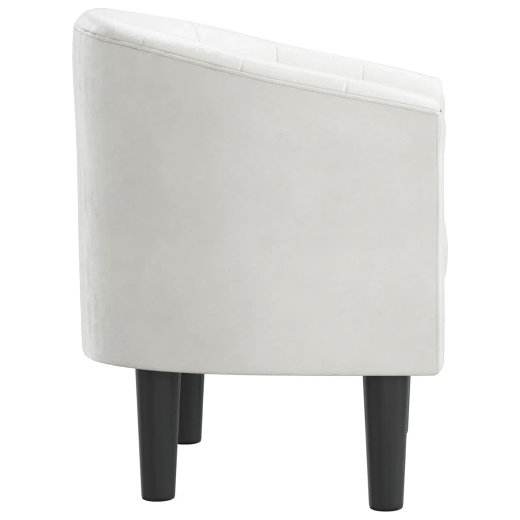 Fauteuil clubs en cuir synthétique blanc, moderne, confortable, avec agrafage à boutons, robuste, pour chambre à coucher, salon, bureau, coin lecture