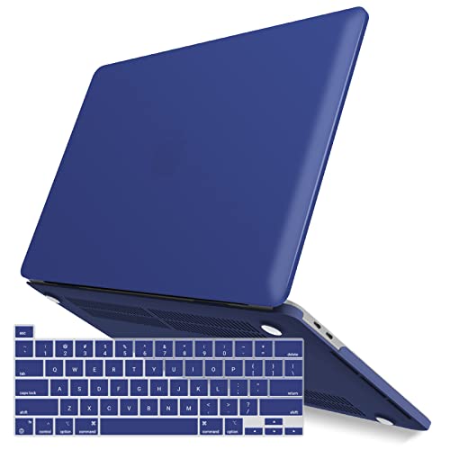IBENZER Compatible with 2024 2023 M2 MacBook Pro 13 Inch Case 2024-2016 M1 A2338 A2289 A2251 A2159 A1989 A1706 A1708, Hard Shell Case & Keyboard Cover for Mac Pro 13, Turkish Blue, T13TUBL+1