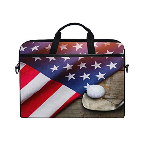 Callaway Warbird Christmas Golfbälle - 3er Pack 2 GIGIJY Laptoptasche, Golfball mit USA-Flagge, aus Segeltuch, 33 cm, 33,8 cm, 35,6 cm, 38,1 cm, für Kinder, Jungen, Mädchen, Damen, Herren