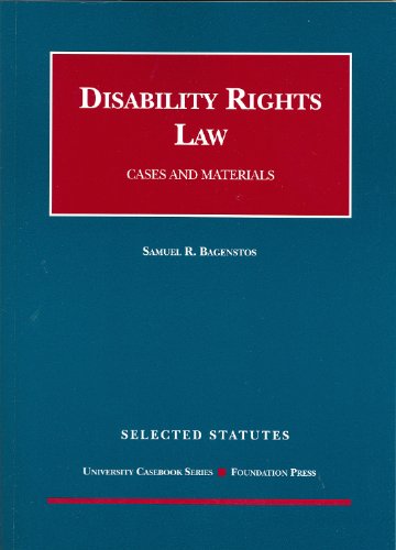 Disability Rights Law (Selected Statutes)