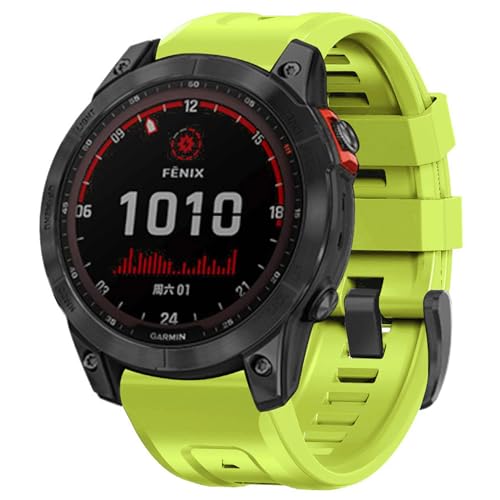 FTTYUHU Pulseira esportiva de silicone para Garmin Fenix 7 Pro EPIX Gen 2 de 22 mm para Garmin 6 Pro