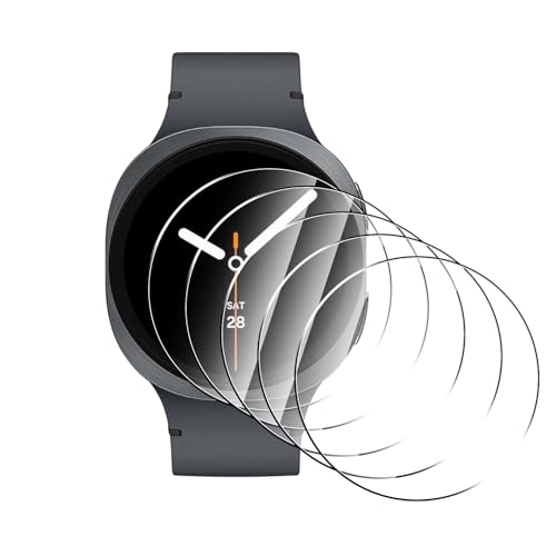 Natbok 5 Stück Displayschutz für Samsung Galaxy Watch 8/7/6/5/4 44mm Schutzfolie, 9H Härte,Ultrabeständig, Anti-Kratzen,...