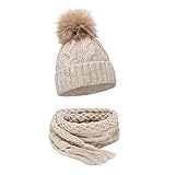 𝗪𝗘𝗜𝗖𝗛 𝗨𝗡𝗗 𝗔𝗡𝗚𝗘𝗡𝗘𝗛𝗠 - Dank der feinen Fasern ist die Mütze angenehm weich und besonders hautangenehm - ohne unangenehmes Kratzen. Das weiche Fleece auf der Innenseite macht die Strickmütze super warm und sorgt optimale Wärmeregulierung. Geeignet für den Winter, Herbst und Frühling.