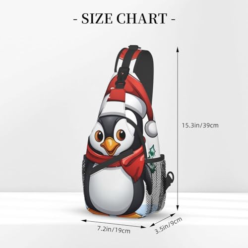 Bolso tipo sling con estampado de pingüino para senderismo miniatura 3