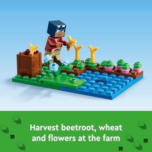 LEGO Minecraft The Frog House Building Toy for Kids, Minecraft Toy Featuring Animals, a Toy Boat and Minecraft Mob Figures, Gaming Gift for Girls and Boys Ages 8 and Up, 21256 image 5