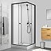 Produktbild Marwell Komplettdusche Prime Style Square  Duschkabine 80 x 80 x 200 cm  Fertigdusche inkl. Duschwanne und Armatur  Dusche mit Aluminiumrahmen  Glasdusche Modernes Design