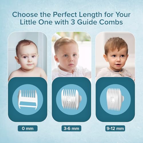 Image of Q DEVICES Baby Hair Trimmer - Quiet, Safe, & Waterproof Electric Trimmer for Kids & Infants