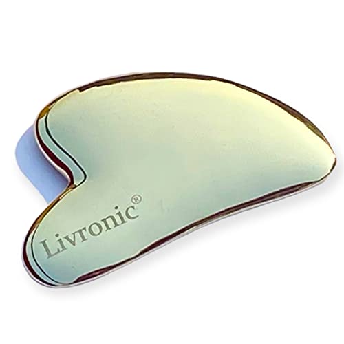 Outil Kansa Gua Sha Livronic authentique en bronze pour thérapie des tissus mous et récupération