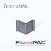 FramePac V Nails for Picture Frames Hardwood 7mm (1/4 Inch) [400 V-Nail Pack, Loose] - (for use in Manual V Nailer for Picture Framing, Hand V Nailer for Picture Frames, Manual Picture Frame Joiner)