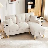 Seduta super confortevole con molle insacchettate: i cuscini in schiuma altamente elastica, cotone PP e doppio sistema separato a molle insacchettate offrono elasticità duratura e comfort simile a una nuvola anche in caso di seduta prolungata.