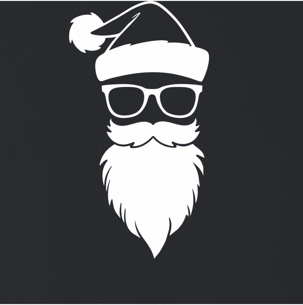 Go All Out Hipster Santa With Sunglasses Mens Women Sweatshirt Hoodie - Image 3