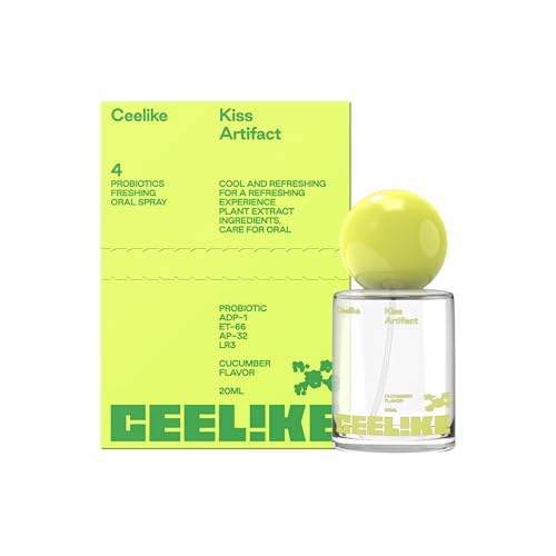 CEELIKE Oral Spray Fresh Breath Dual Cooling Experience & Convenient On-The-Go Design Perfect for Freshening Breath Anywhere Anytime (Cucumber 1 Count)