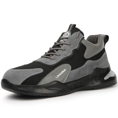 Image of LAoutun Steel Toe Shoes for Men Women Safety Work Shoes Indestructible Steel Toe Sneakers Lightweight Work Shoes Toe Shoes