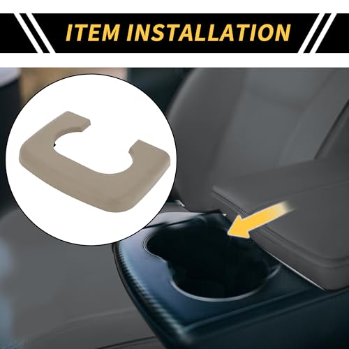 Reposapavasos para consola Ford F-150 1997-2003 marrón miniatura 2
