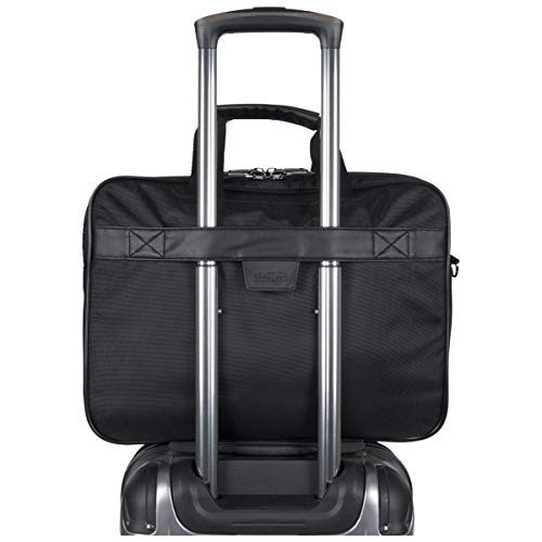 Kenneth Cole Reaction Keystone 1680D Polyester Dual Compartment 17" Laptop Business Portfolio, Black #TOP2