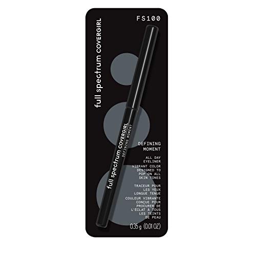 COVERGIRL Defining Moment, All Day Eyeliner, Blackest Black, 0.012 oz