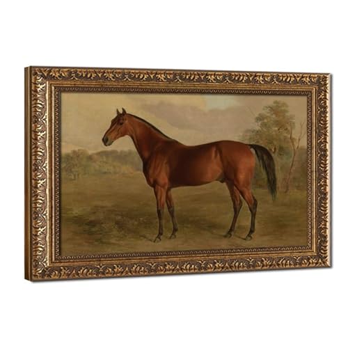 Peinture vintage sur toile pour habiller un mur vide de salon ou chambre