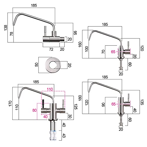 Grifo de ósmosis inversa giratorio para agua potable pura en tu cocina moderna 3