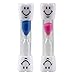 Produktbild UOOOM 2er Set Smiley Zahnbürste Sanduhr Bunter Sand Eieruhr - ca.3 Minuten (180second ± 15%) (Pink + Blue)