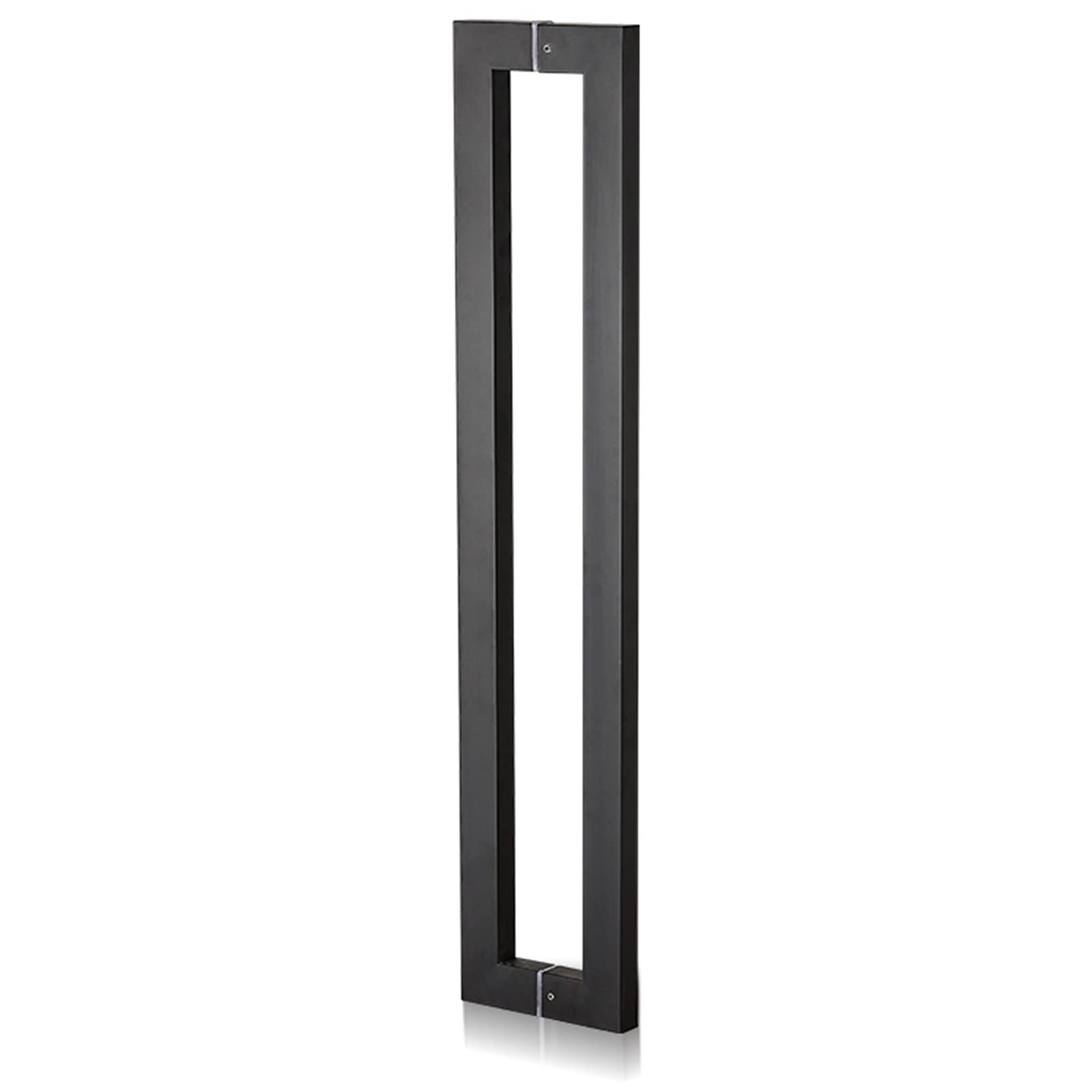 Gthtuhfd Matt Black Door Handle Long Door Pull Handle For Entry Interior Exterior Doors,Sliding Barn Door Handle Shower Push Pull Door Handle Square,-100Cm/3.3Ft