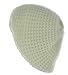 Knit Crochet Beanie Tam (White)