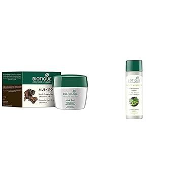 Biotique Bio Musk Root Fresh Growth Nourishing Treatment, 230g And Biotique Bio Soya Protein Fresh Nourishing Shampoo, 190ml