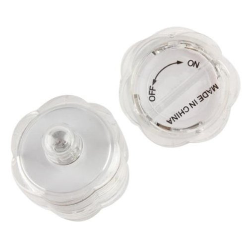 Bluedot Trading 24 White Super Bright Led Submersible Waterproof Tea Light Ambiance Candles For Weddings, Parties, Floral Arrangements, Centerpieces, And More #TOP4