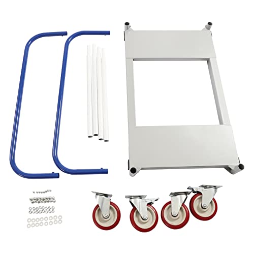 Carretilla industrial de acero 1500 lbs con 4 ruedas miniatura 3